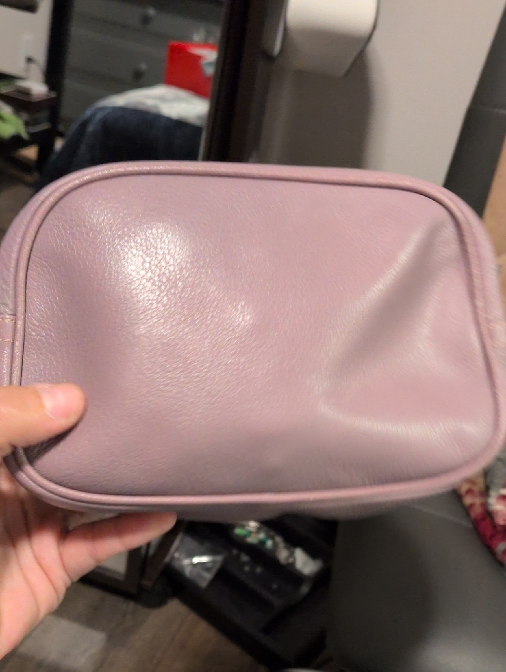 Marc Jacobs Lilac Leather Cosemetic Bag